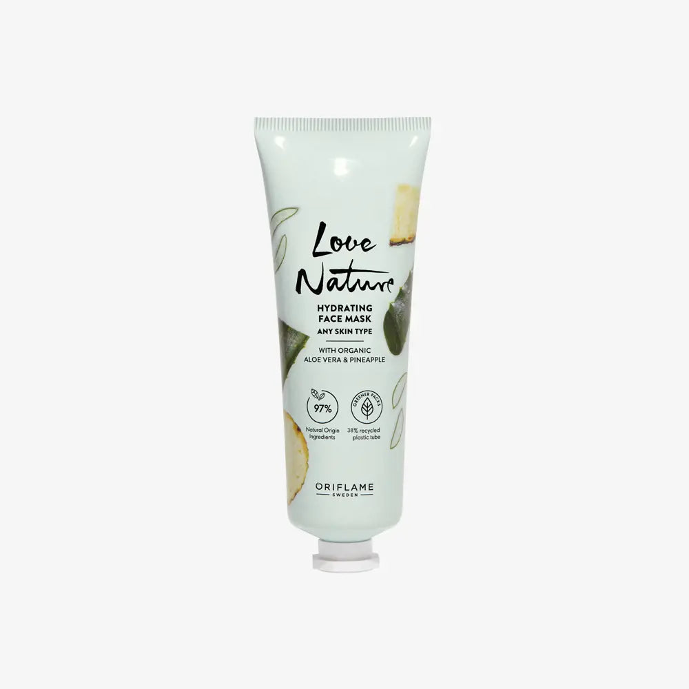 Mascarilla Facial Hidratante con Aloe y Piña Orgánicos Love Nature