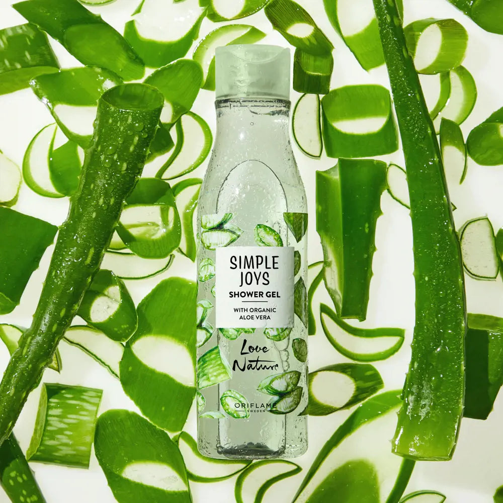 Gel de Ducha con Aloe Vera Orgánico Simple Joys Love Nature